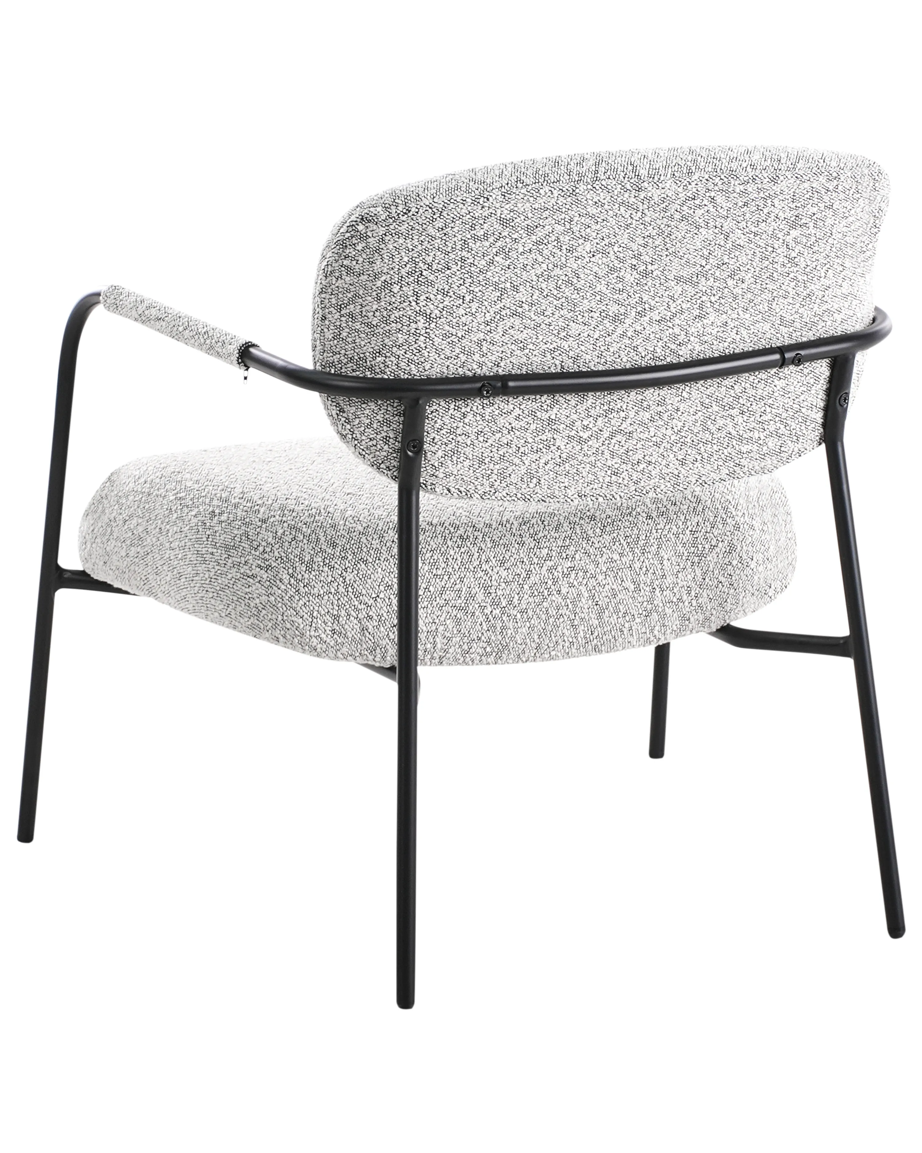 Fauteuil AUSVIKA Stof Zwart/wit