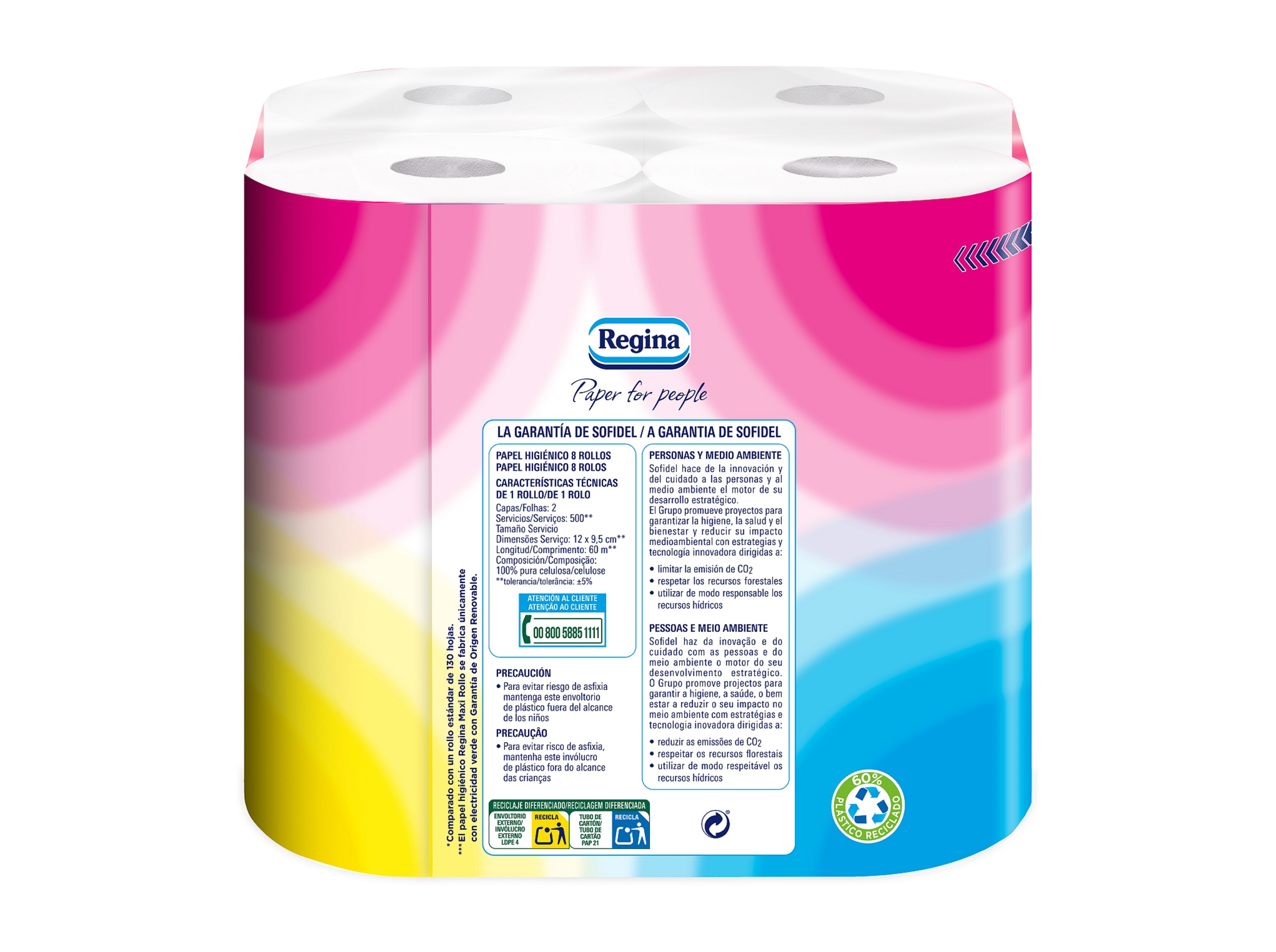 PAPEL HIGIENICO REGINA MAXI ROLO 8R=30R
