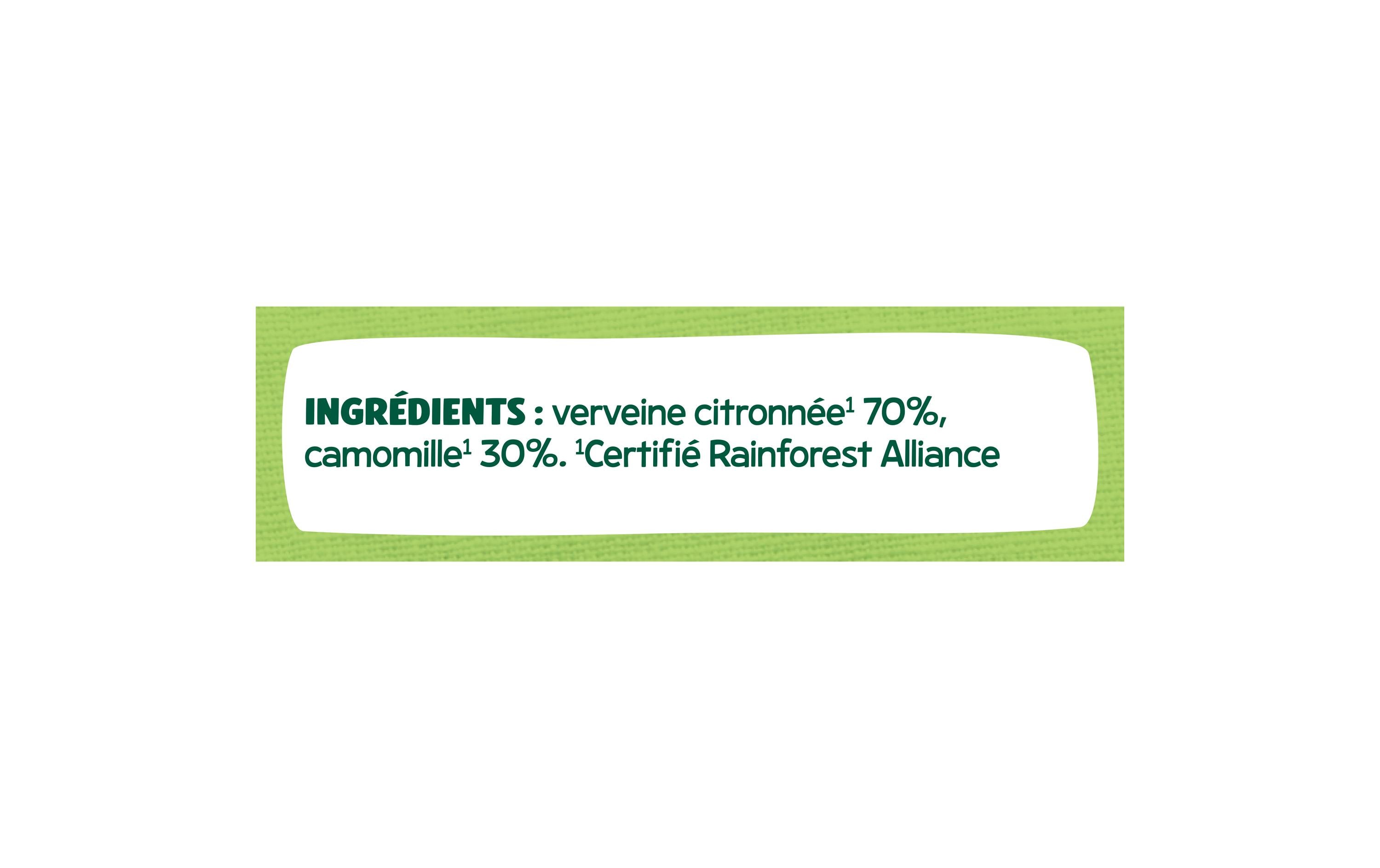 Teebeutel Verveine Citronnée, Camomille 20 StückTee mit Zitronenverbene und Kamille