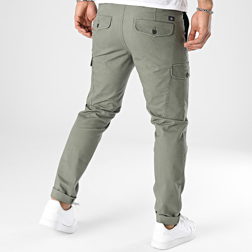 Pantalon Cargo Slim A4826 Vert Kaki