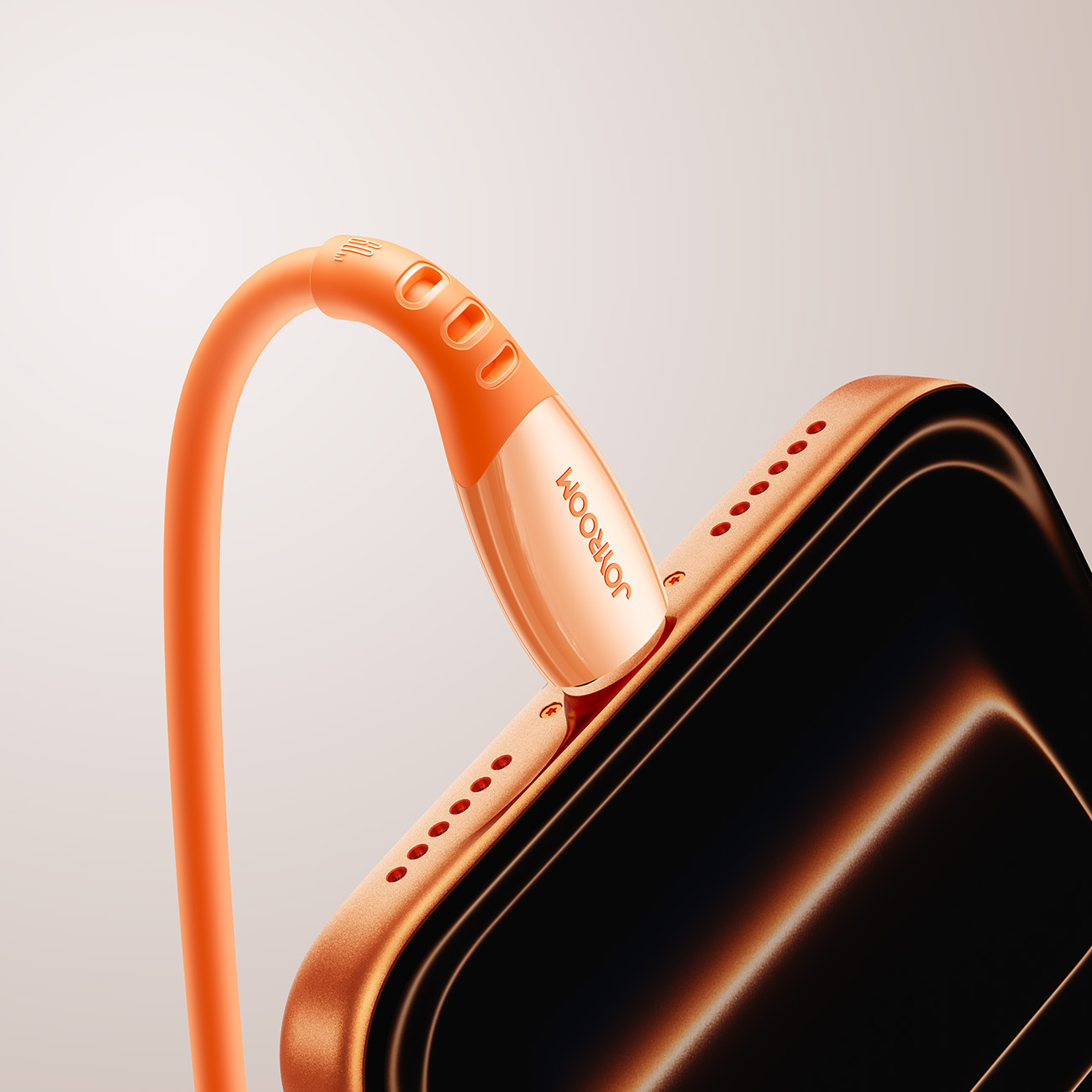 (1.2m) 60W USB C auf USB C Ladekabel Fast Charge Datenkabel - Orange