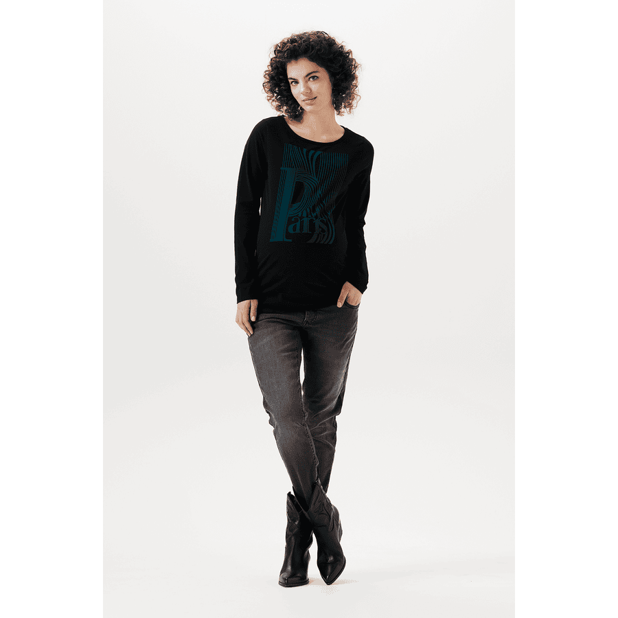SUPERMOM Langarmshirt Delphi Black