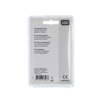 Carpoint vervangingstekker H4 lamp keramiek