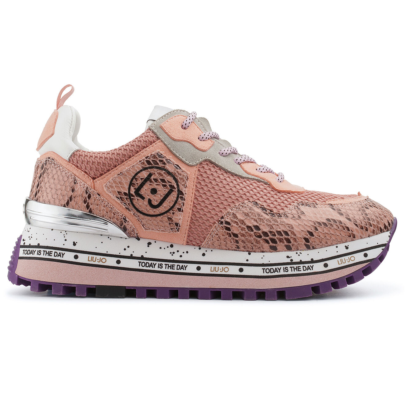 Liu-Jo Baskets en Cuir Maxi rose