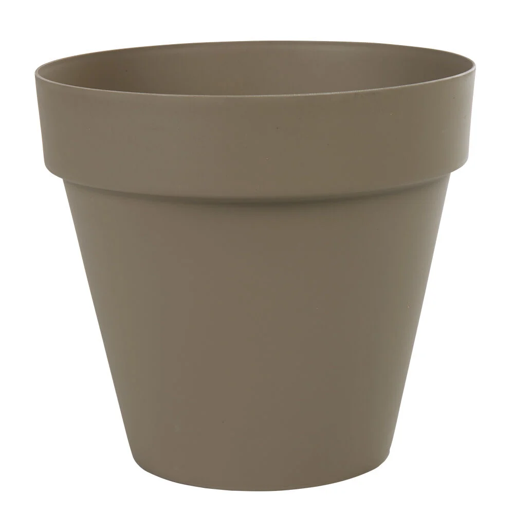 Cache pot rond 10 L taupe