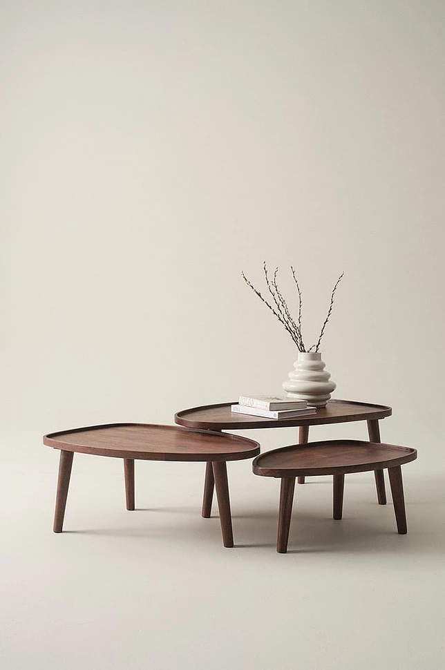MANIAGO sofabord 3-deler 64x95 cm/55x84 cm/45x68 cm
