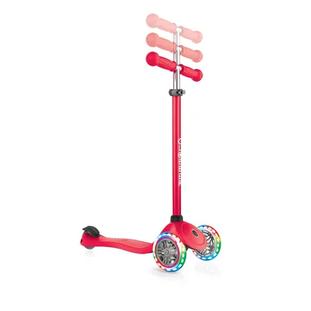 Authentic Sports Globber Primo Lights rot, mit Leuchtrollen