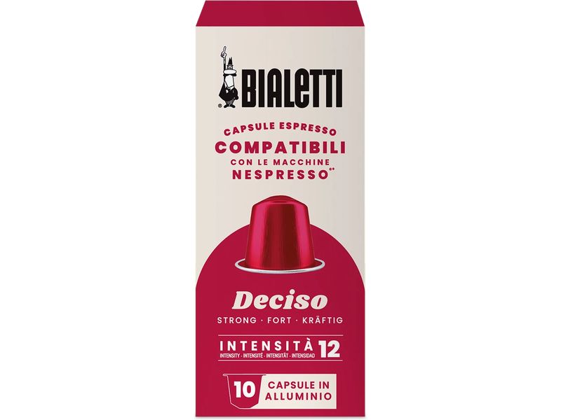 Bialetti Kaffeekapseln Deciso 10 Stück Kapselkaffee für Nespresso Maschinen