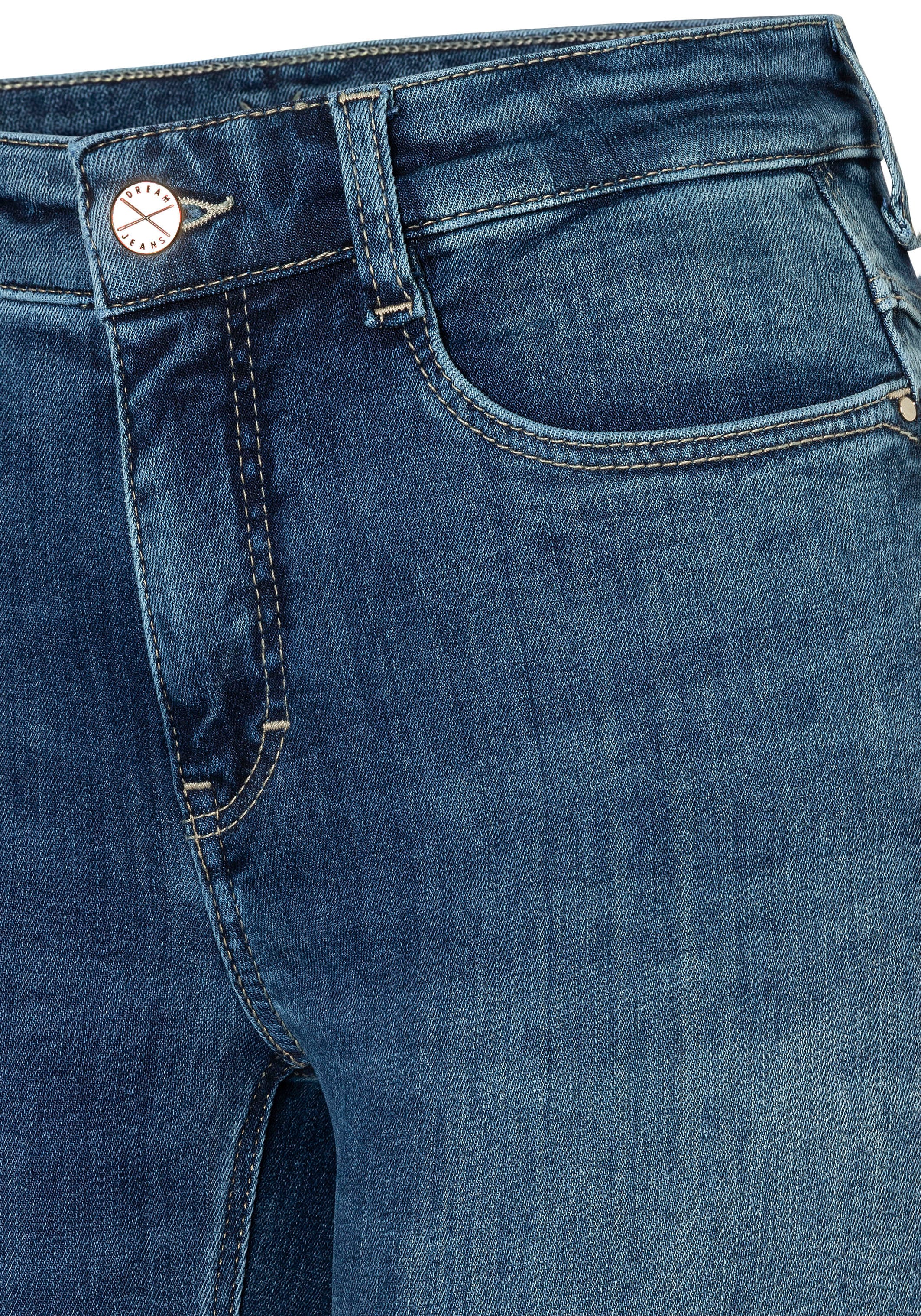 MAC Bootcut-Jeans »DREAM BOOT«, Figurformender Shaping-Effekt, Glitzerdetails an Vordertasche
