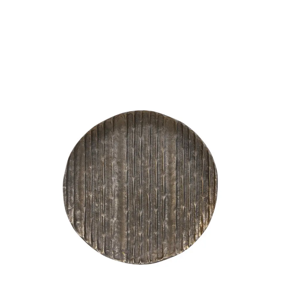 Casa Vivante Calabria Decoratie Bord Ø27 cm donkergoud