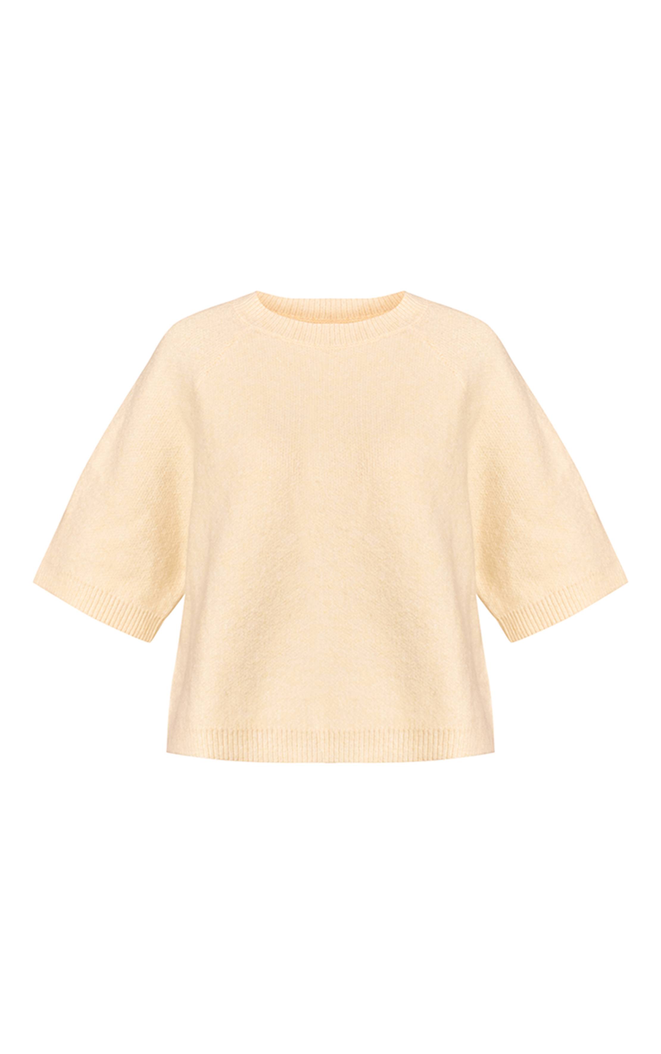 Citron T-shirt En Maille Douce