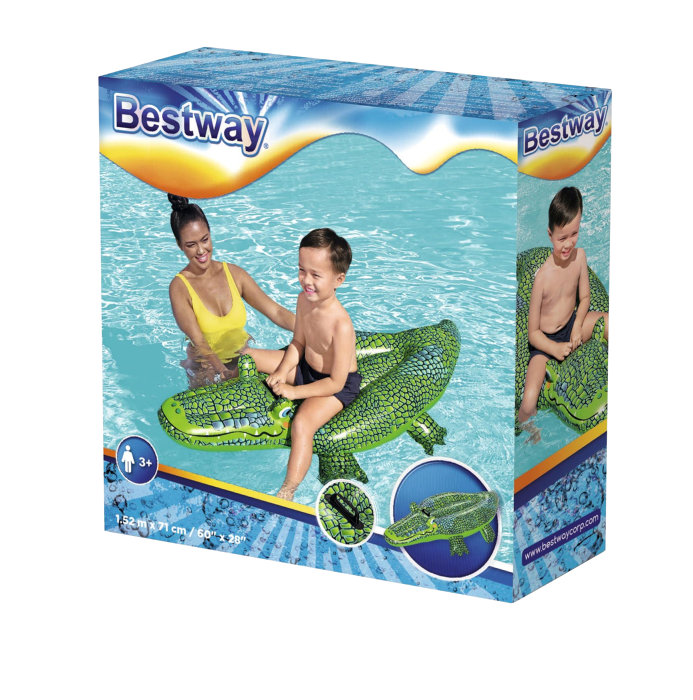 Bestway badedyr krokodille 148 x 67 cm