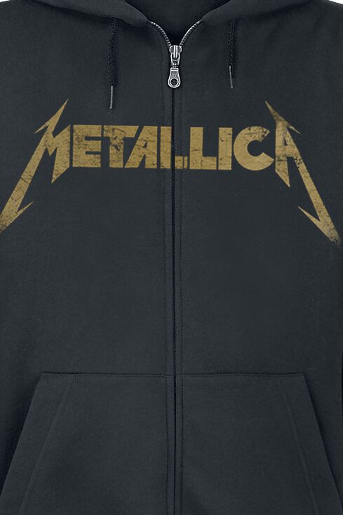 Hetfield Iron Cross Guitar | Metallica Sweat-shirt zippé à capuche