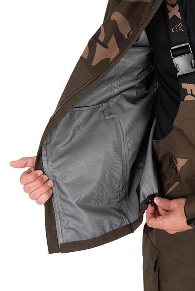 Veste imperméable Fox RS25K Khaki/Camo STD pour la pêche