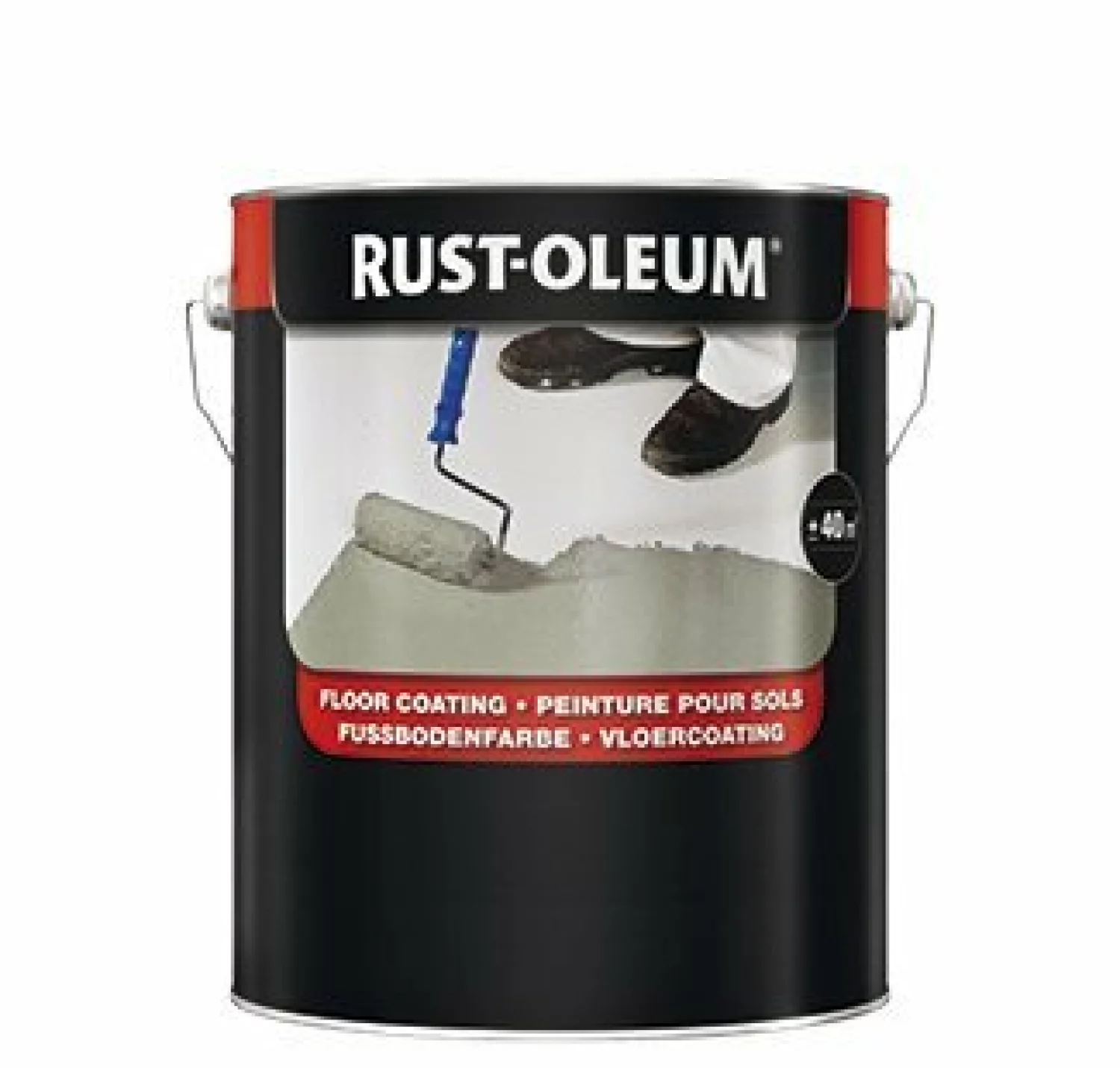 Rust-Oleum Floor Paint - RAL 9005 zwart - 0,75L