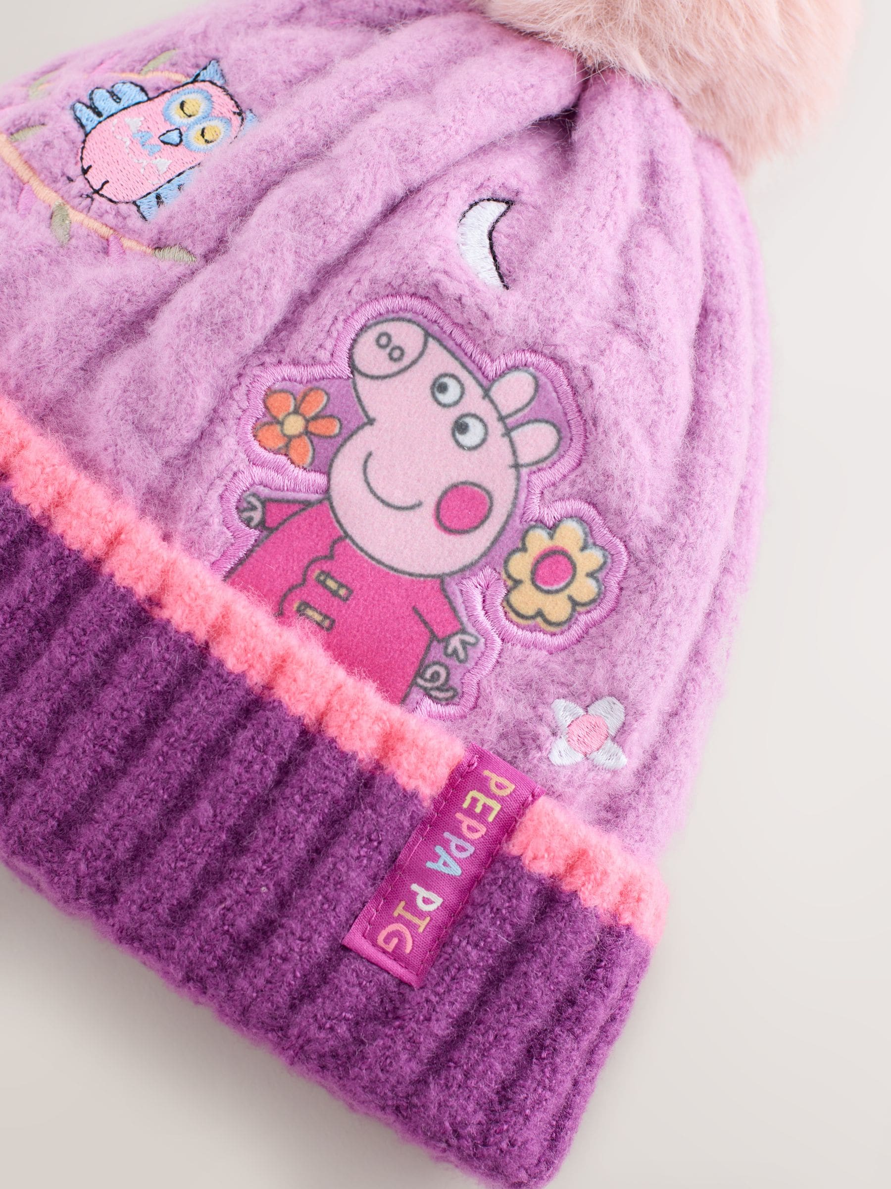 Paars - Peppa Pig-muts (1-10jr)
