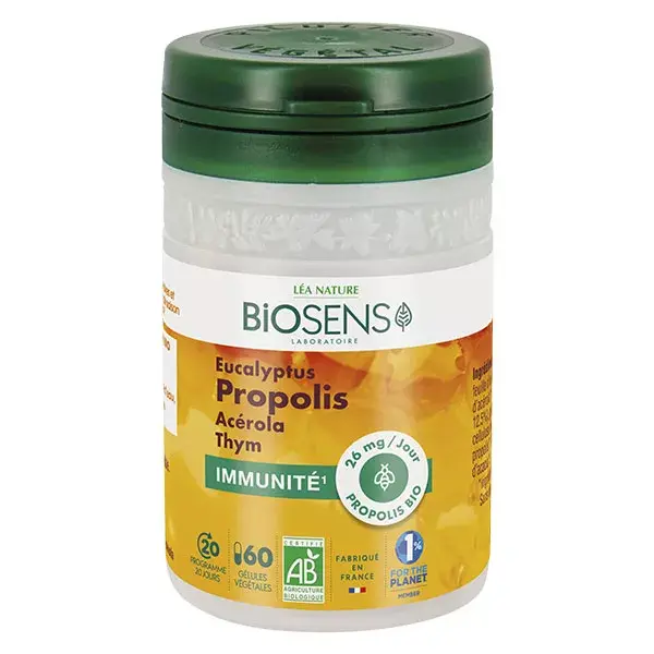 Biosens Immunité Propolis Bio 60 gélules