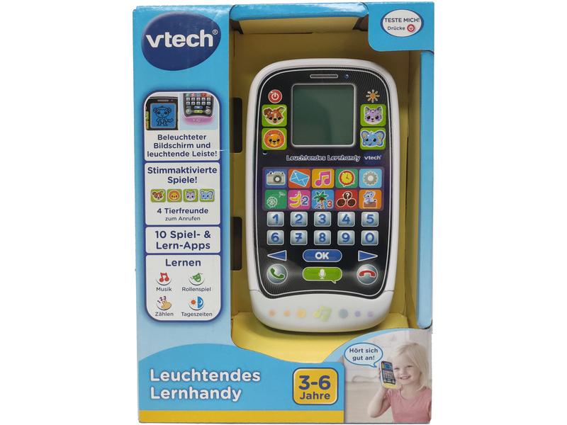 Vtech Leuchtendes Lernhandy – Smartphone Mehrfarbig Lernhandy mit vielen Funktionen und tollen Spielen