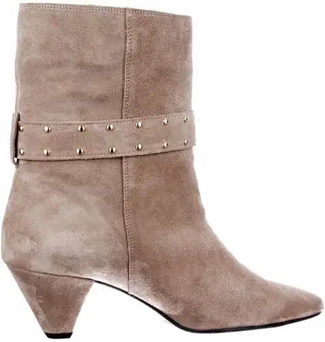 Babouche taupe G-Anne-2 - maat 43 enkellaars donkerbruin - maat 43 Calandschoen