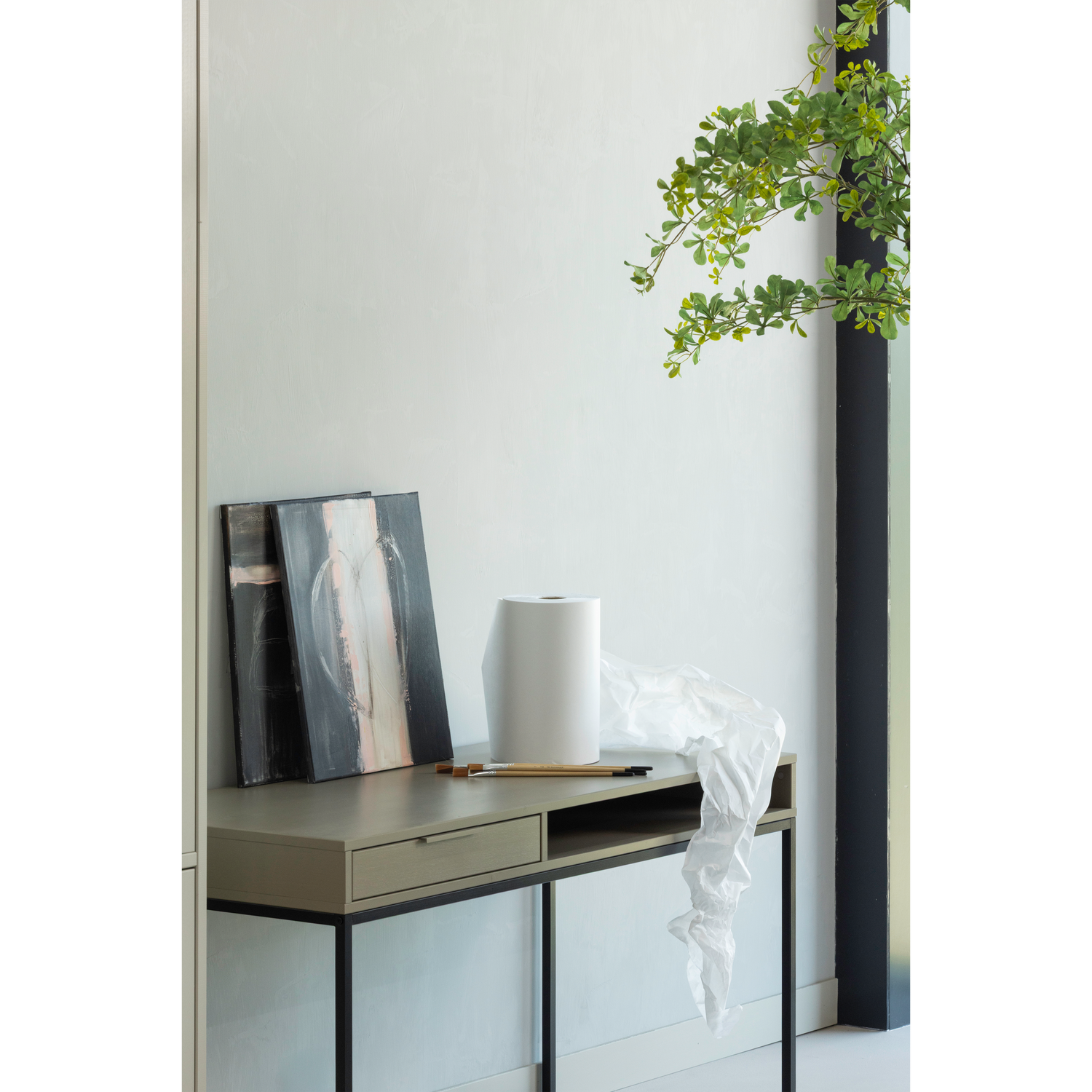 WOOOD Nore Bureau - Grenen - Mud - 75x130x58