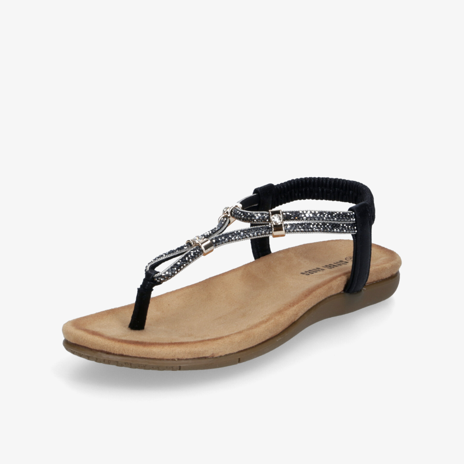 street shoes Damen Riemchensandalen schwarz