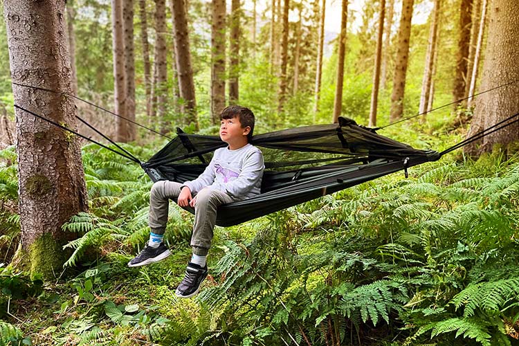DD Hammocks Junior Frontline Hammock<br>Komplett hengekøye med myggnett og opphengstau!