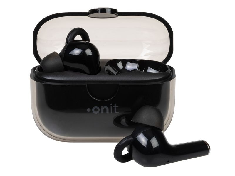 onit True Wireless In-Ear-Kopfhörer Pro Schwarz Kabellose Kopfhörer mit ENC-Doppelmikrofon für den Lifestyle-Einsatz