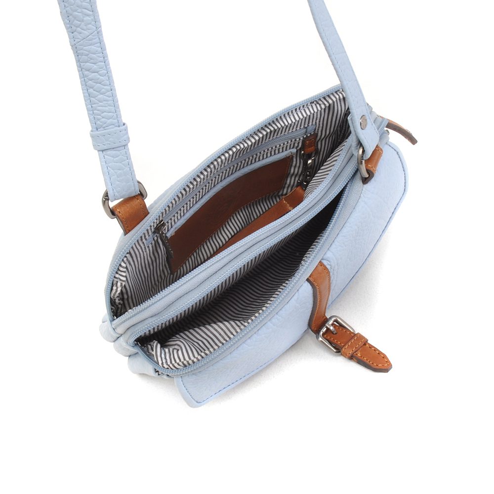 Berba Chamonix Crossbody Tas Lichtblauw
