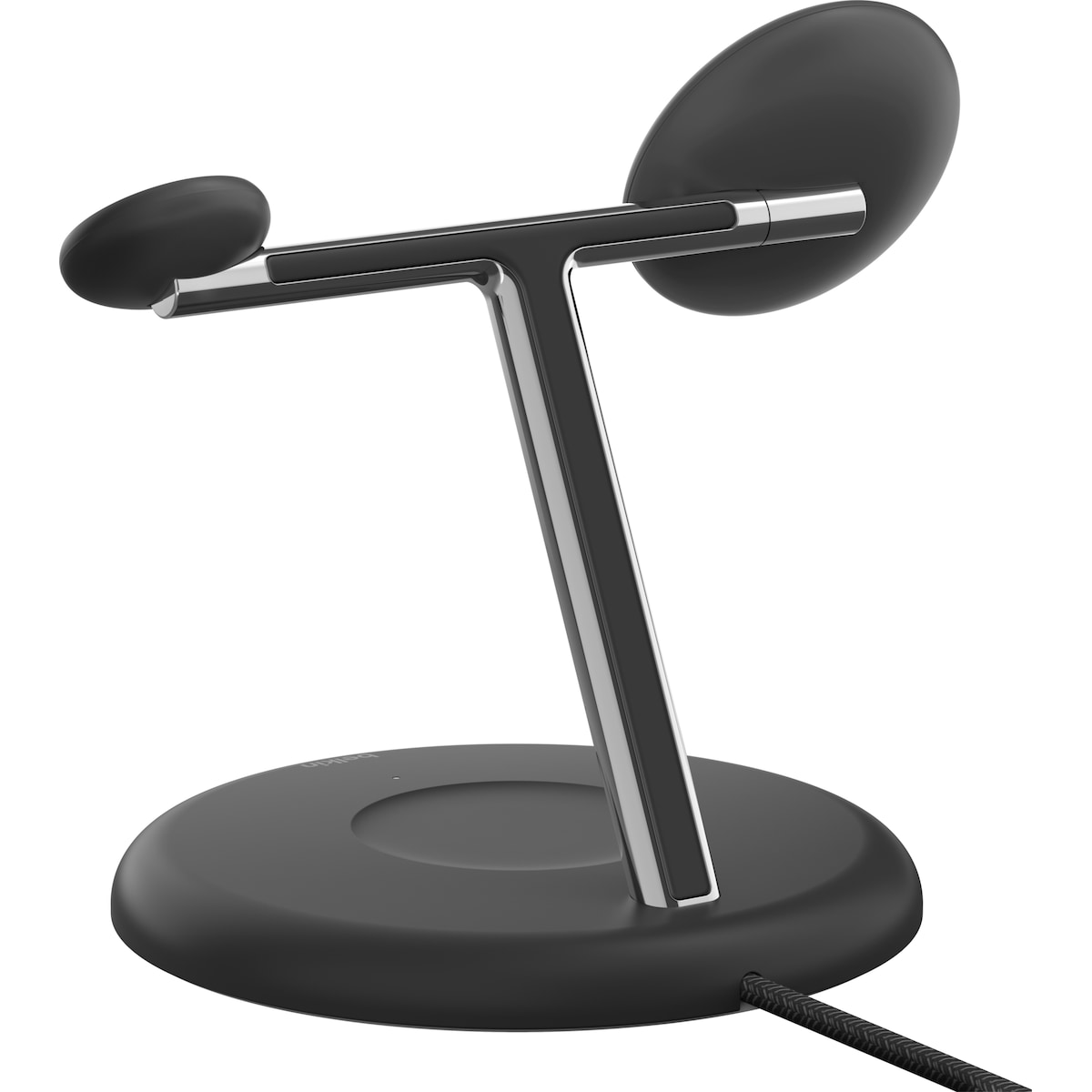Belkin BoostCharge Pro 3-in-1 Qi2 trådløs ladestasjon (sort)
