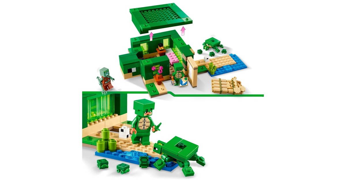 LEGOMinecraft - Het schildpadstrandhuis Constructiespeelgoed  (21254)