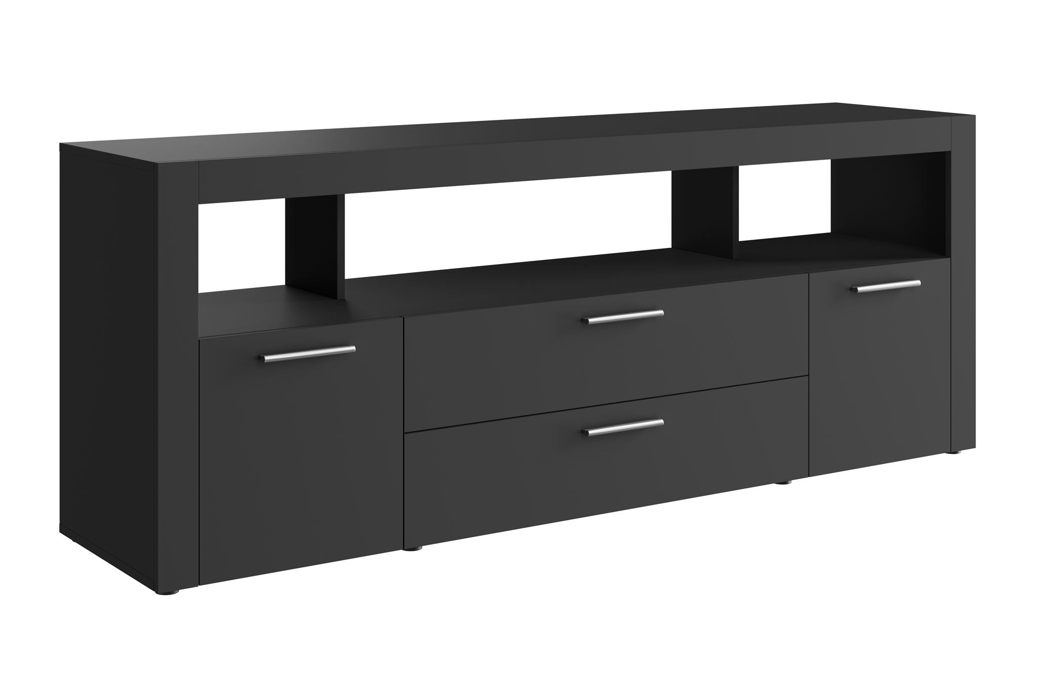 Sharon - TV-Meubel - Zwart - 181 cm