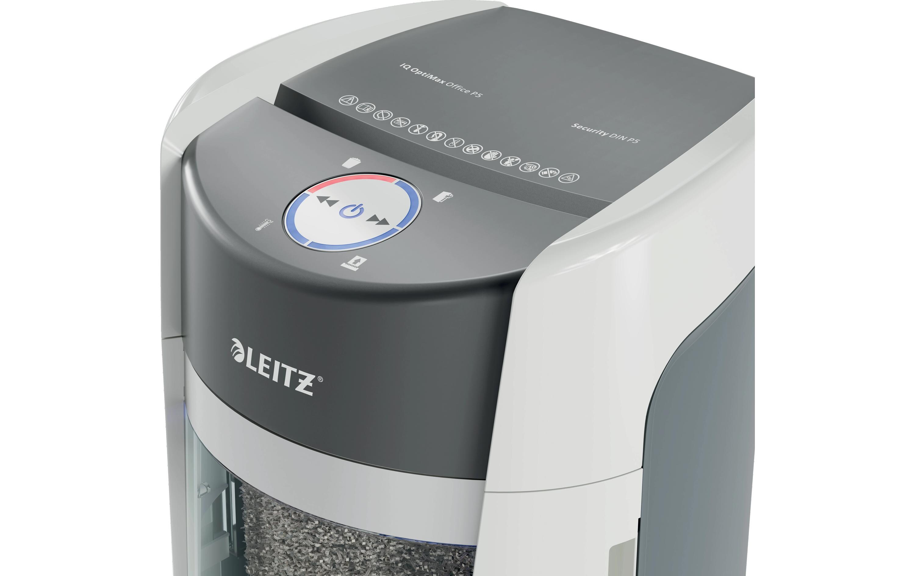 Aktenvernichter IQ OptiMax Office P-5, 10 Blatt<br>Mikroschnitt Aktenvernichter