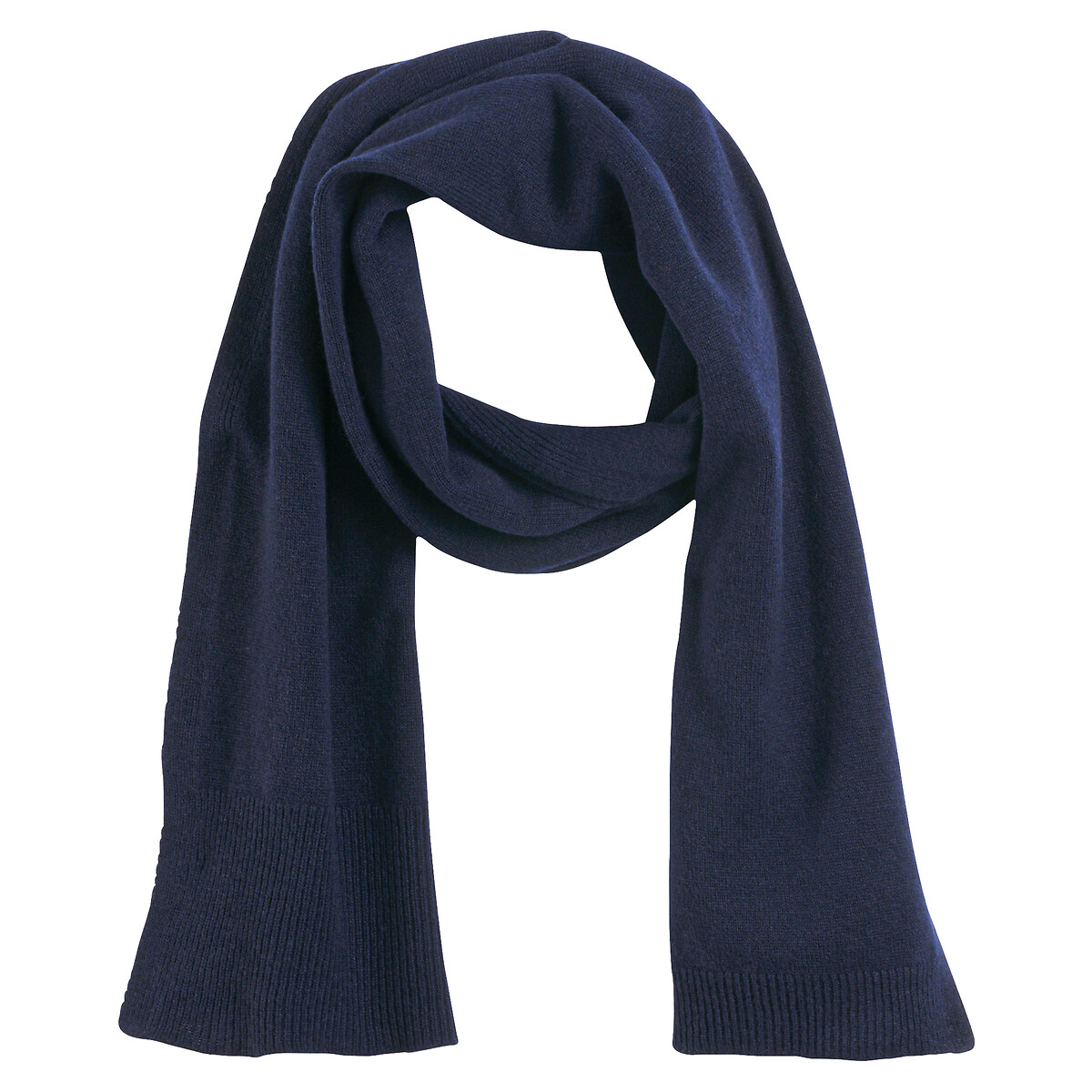 COLEÇÕES LA REDOUTE<br>Cachecol em lã e cashmere, fabricado na França