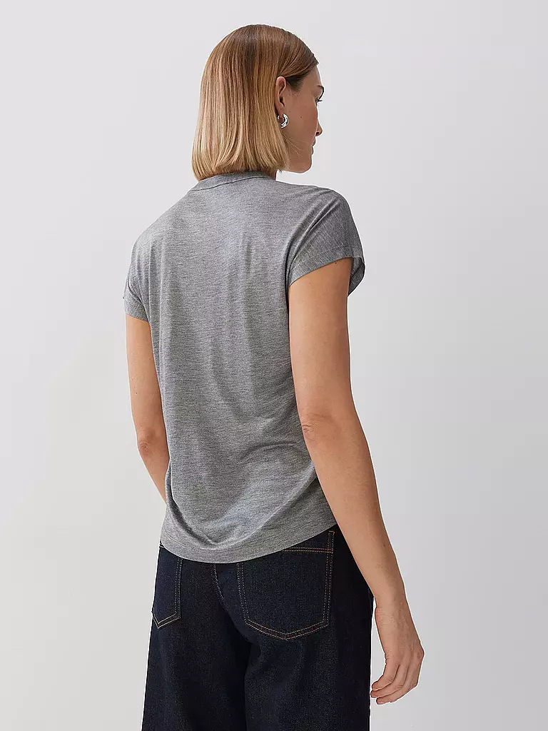 SOMEDAY Blusenshirt KEDINA DETAIL grau