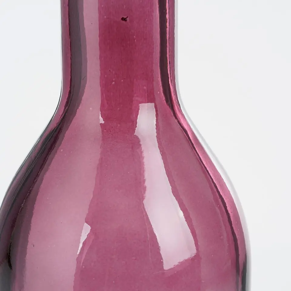 Mica Decorations Rioja Glazen Fles - H50 x Ø15 cm - Bordeaux