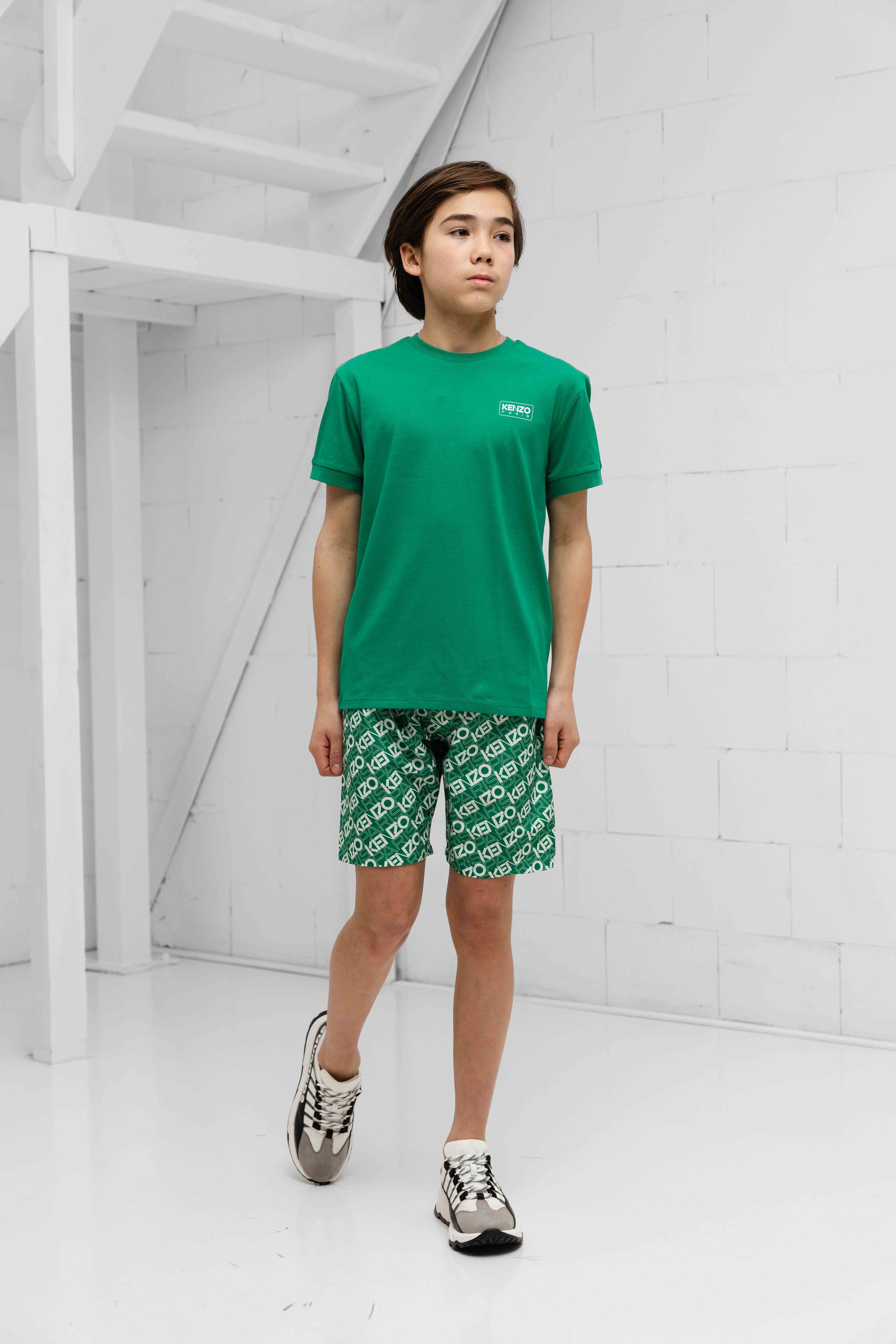 Kenzo Small Logo T-Shirt Kids Groen