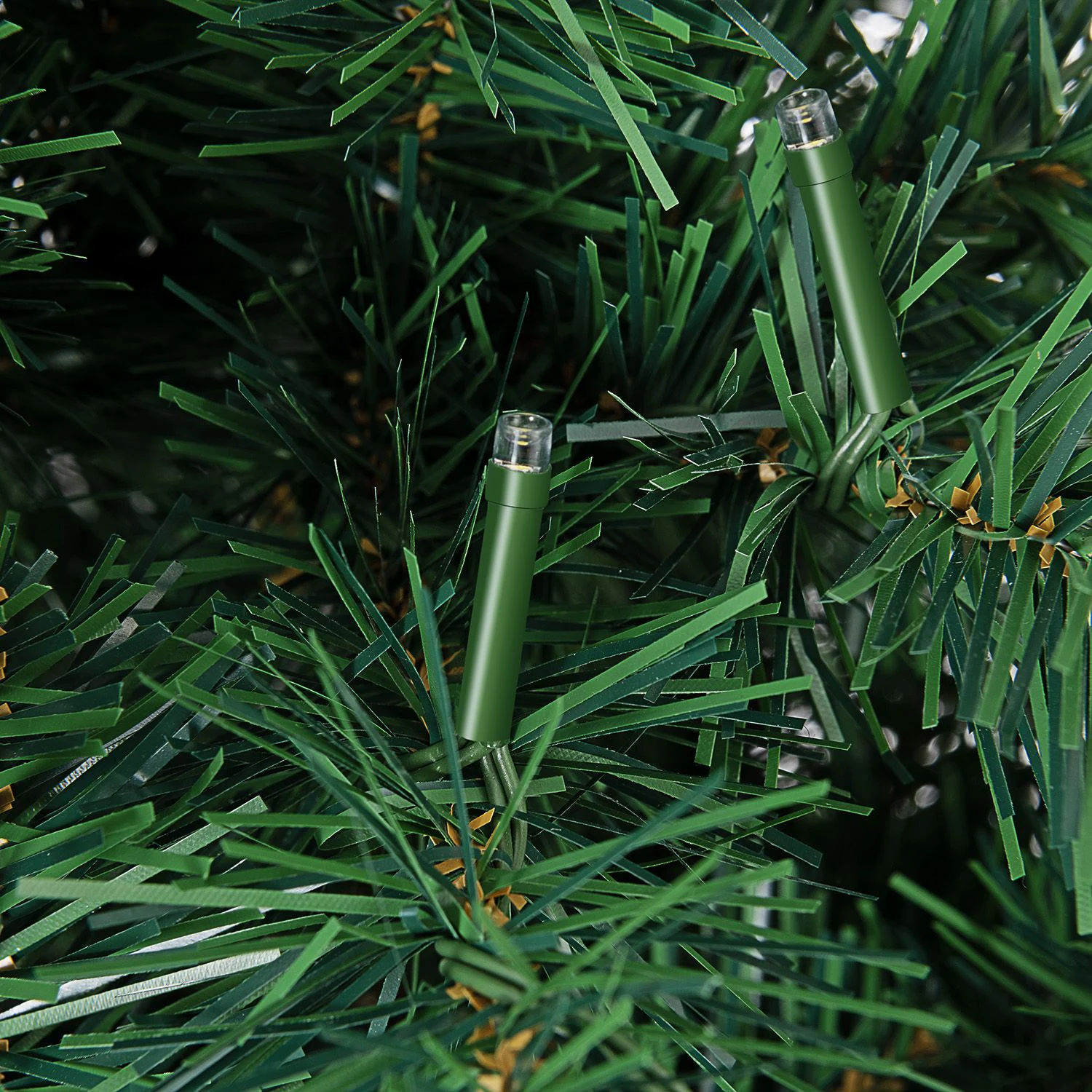 Juskys künstlicher Weihnachtsbaum 210 cm - Baum mit LED Beleuchtung & Ständer - Tannenbaum
