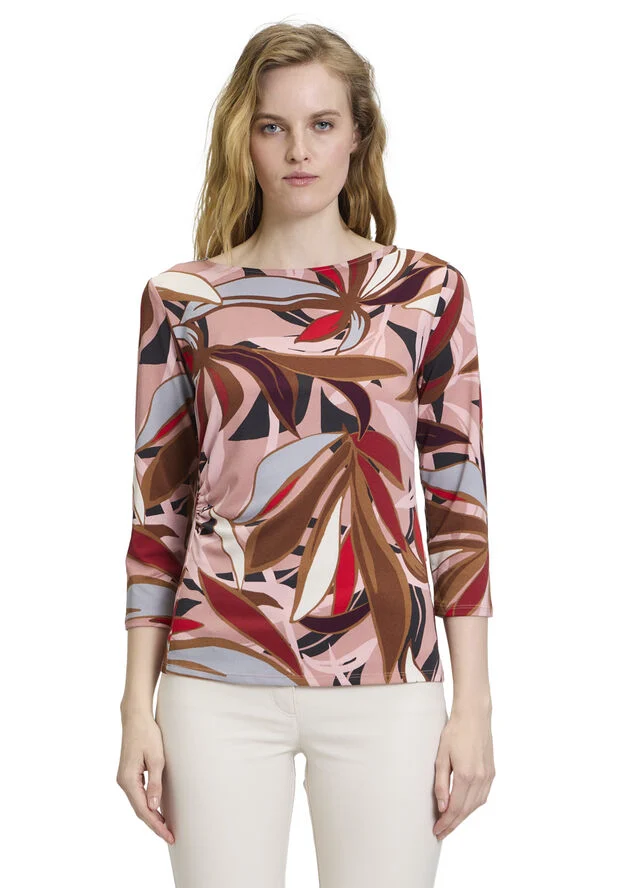 Betty Barclay Shirt Kurz 3/4 Ar Rosé/brown
