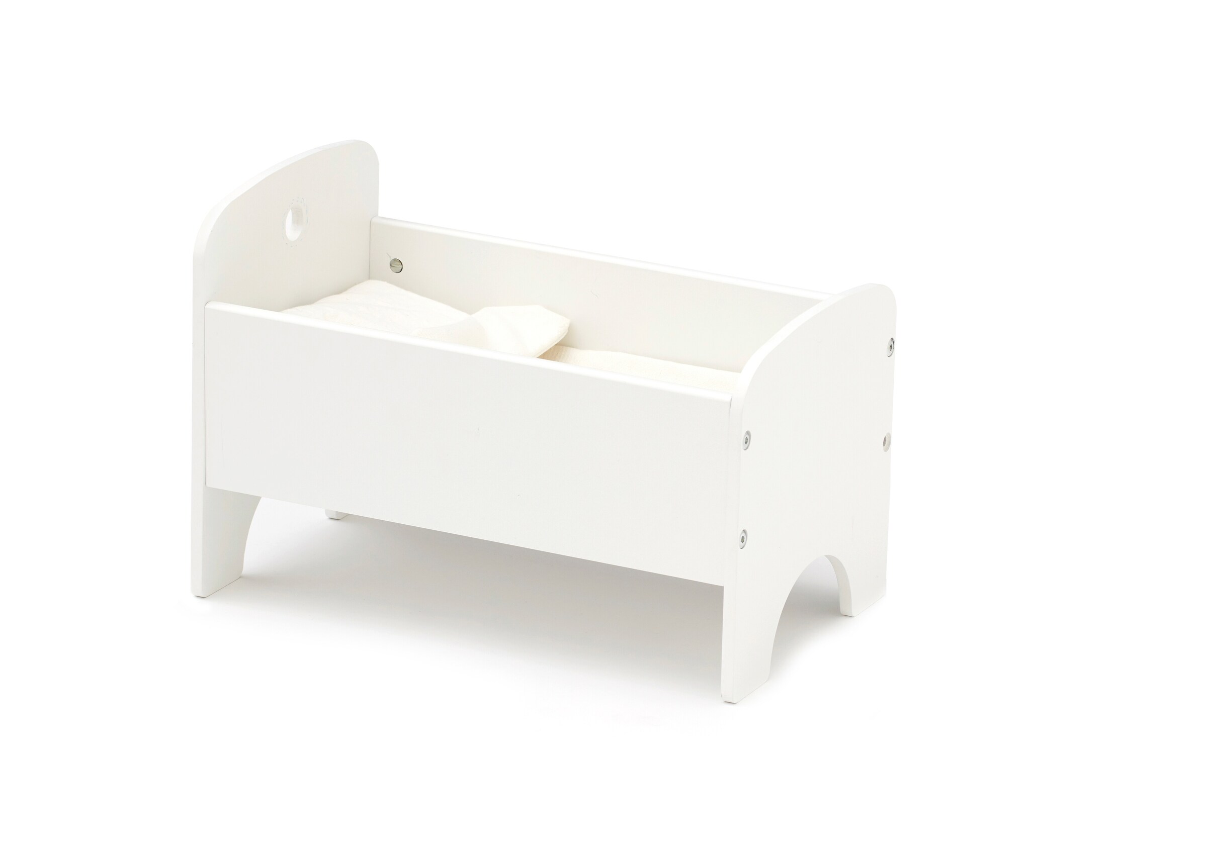 Kids Concept Puppenbett inkl. Bettwäsche weiß
