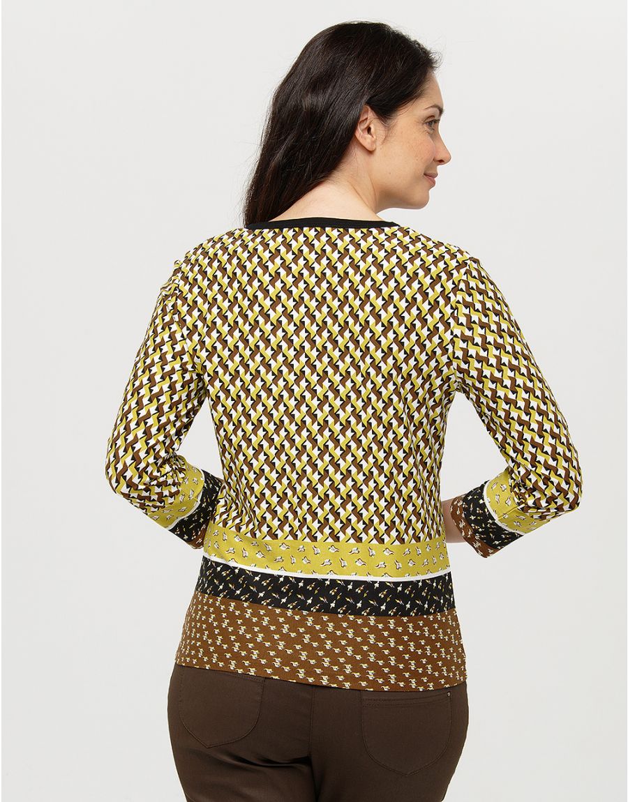 T-shirt droit jaune