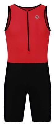 Combinaison de Triathlon Manches Courtes Rogelli Florida Rouge/Noir