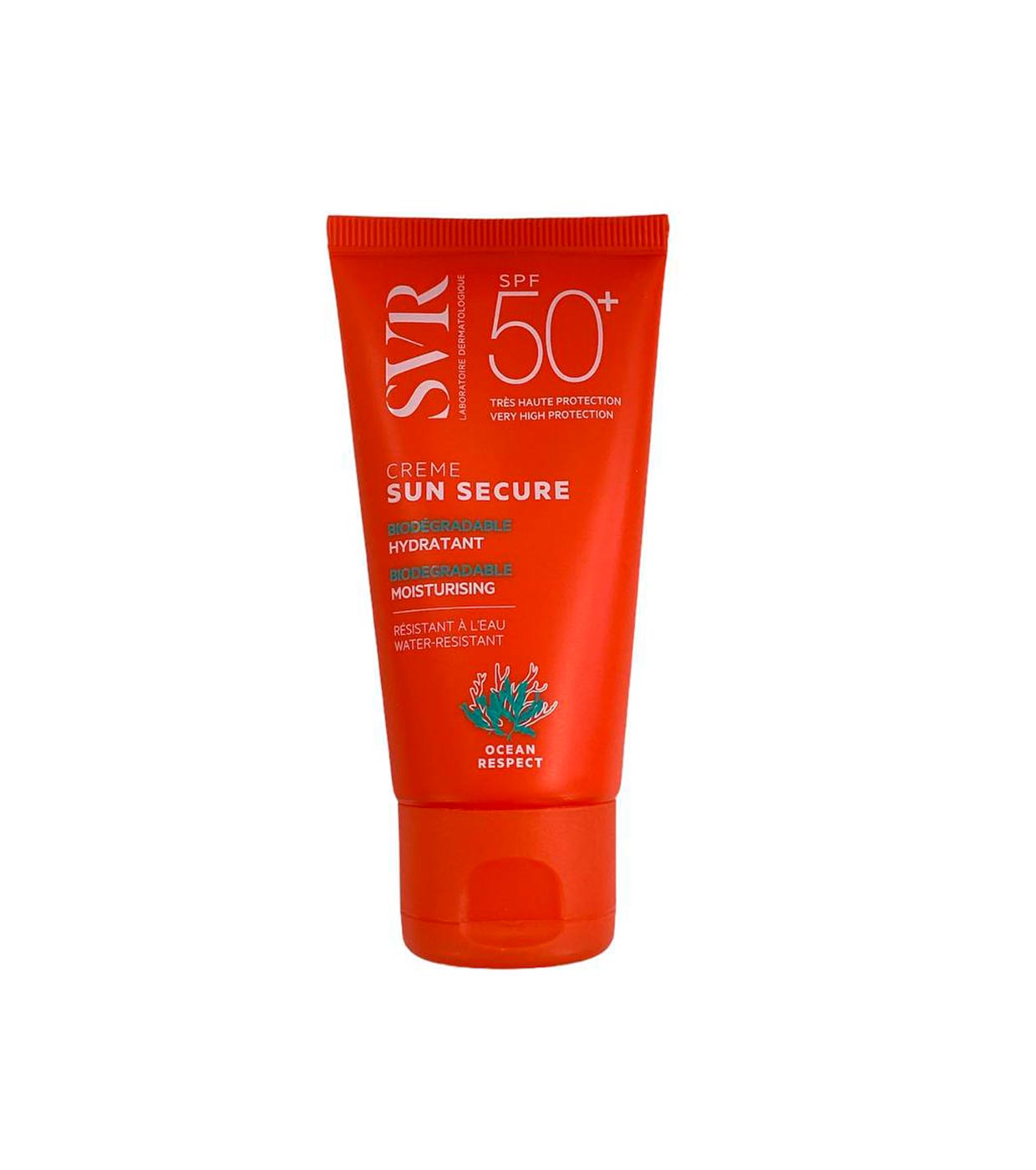 SVR - *Sun Secure* - Creme solar biodegradável e hidratante FPS50+