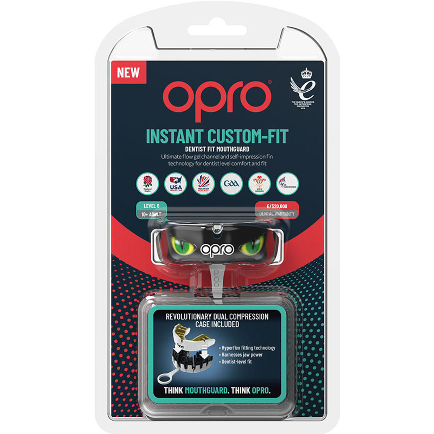 Opro Instant Custom Dentist Fit Eyes Bitje 1 St.