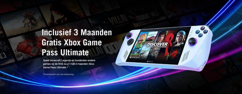 ASUS ROG Ally - Ryzen Z1 Extreme - Handheld Gaming Console - 3 maanden Xbox Game Pass Ultimate
