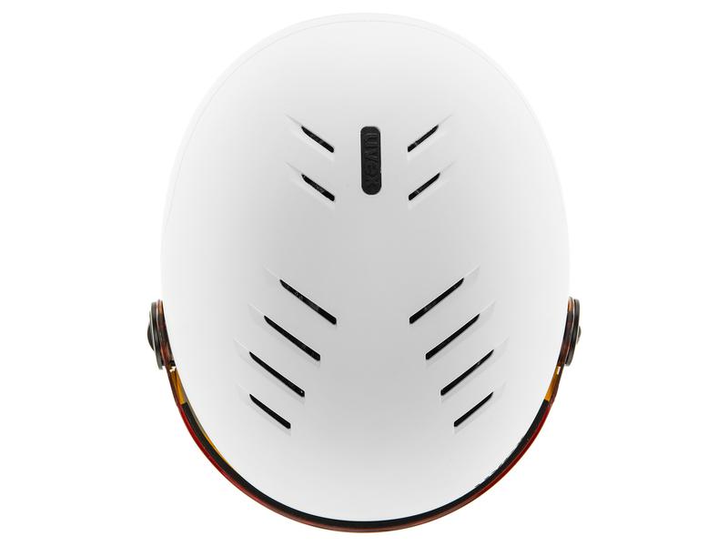uvex Helm Rocket Jr. Visor White-Black Mat, S Kinderhelm mit Visier