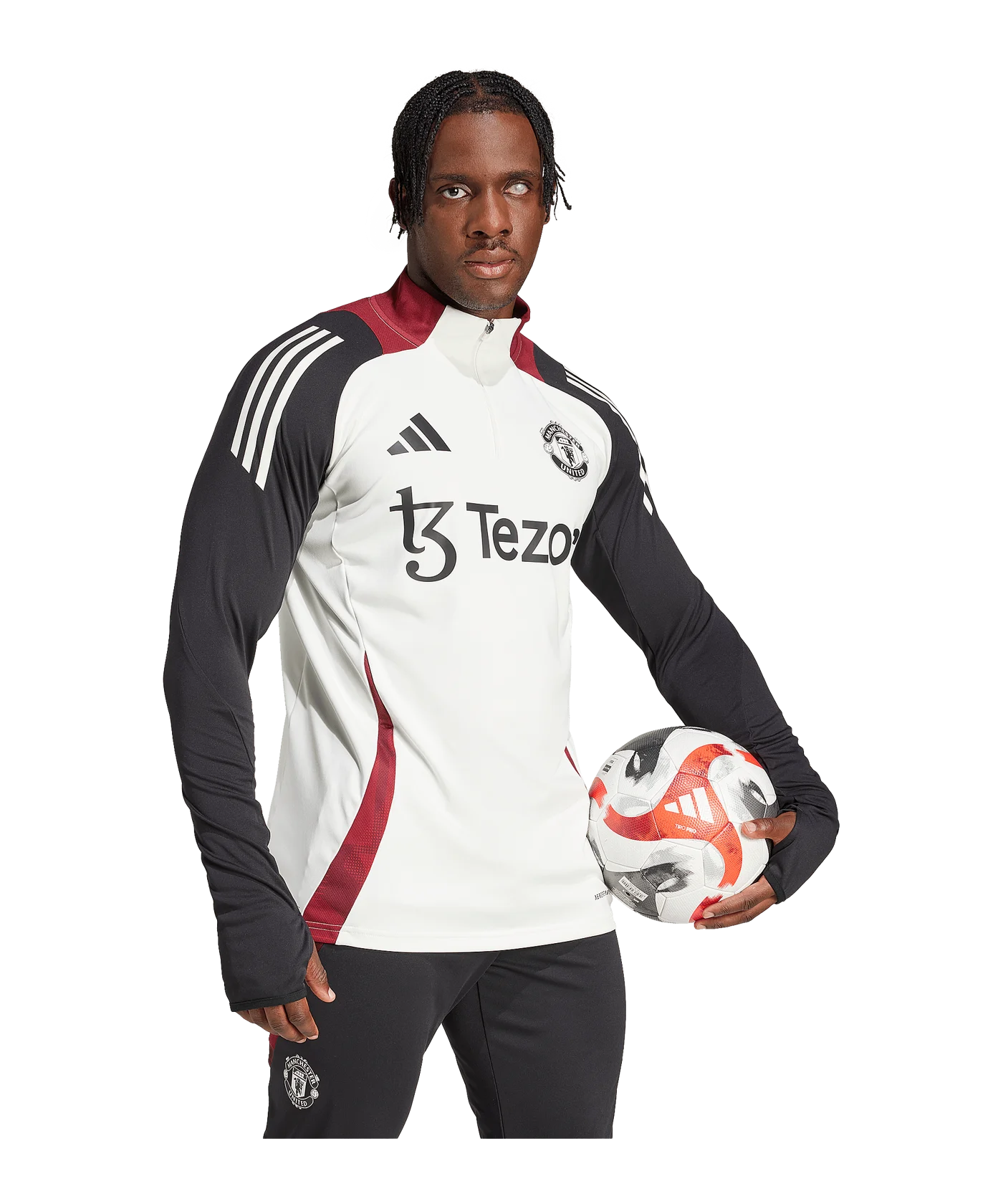 adidas Manchester United Track Top Weiss