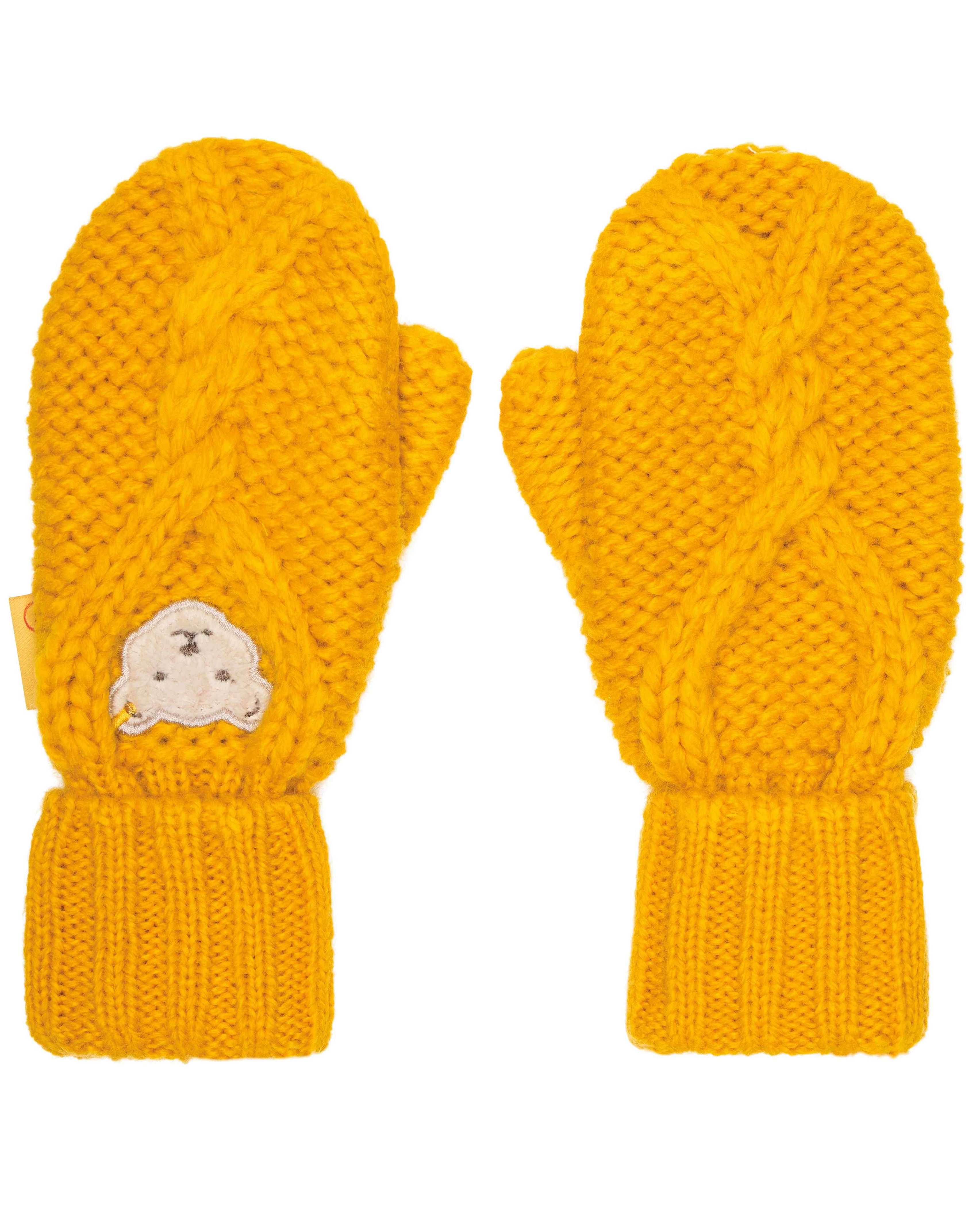 Strick-Fäustlinge MINI CLASSIC in sunflower