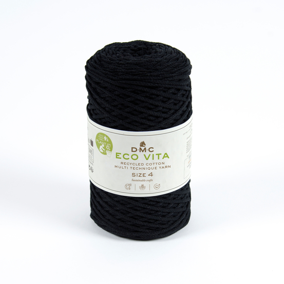 Fil en coton pour la décoration de la maison DIY Nova Vita 4 noir