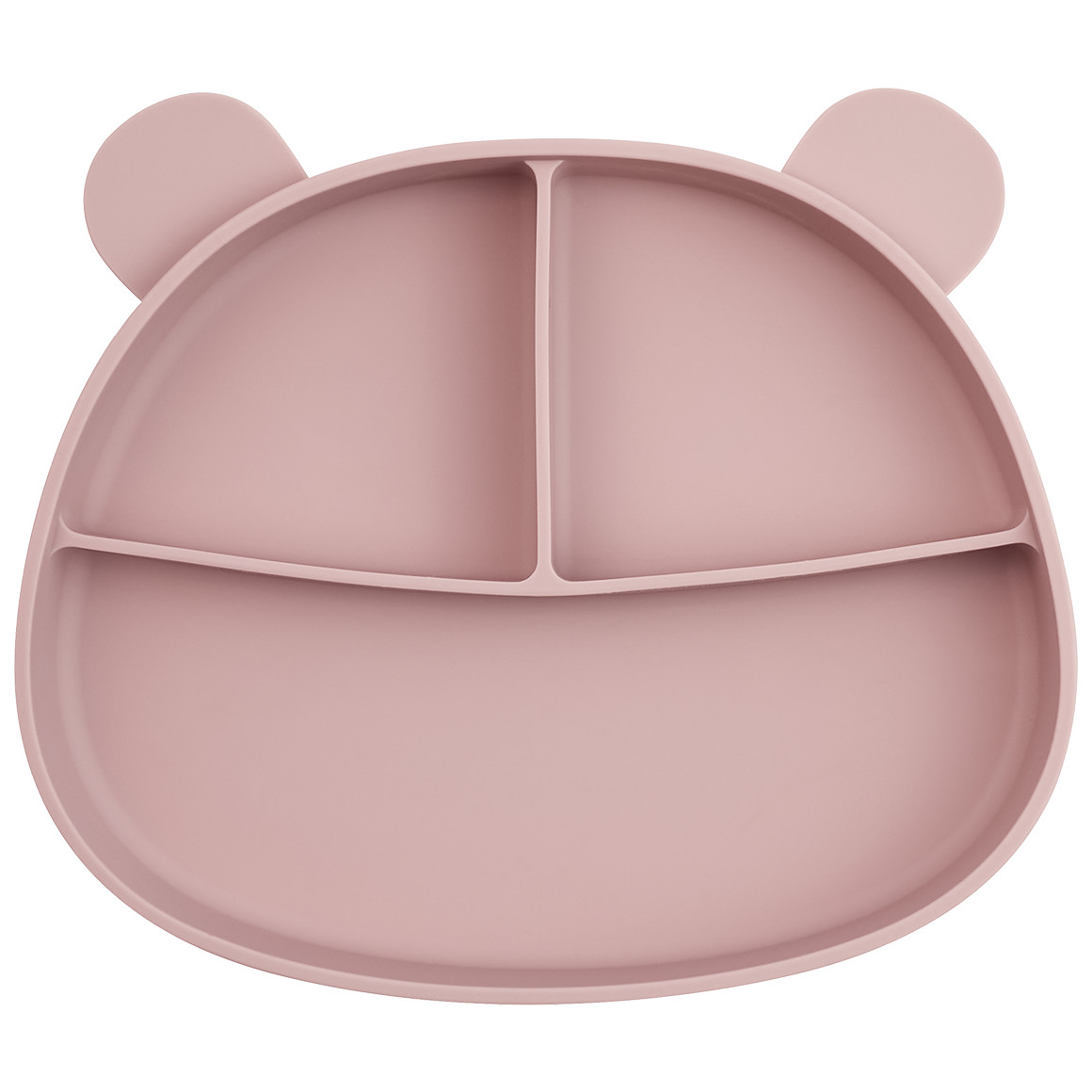 Topomini Pure Collection Silikon-Teller mit Saugfuß rosa