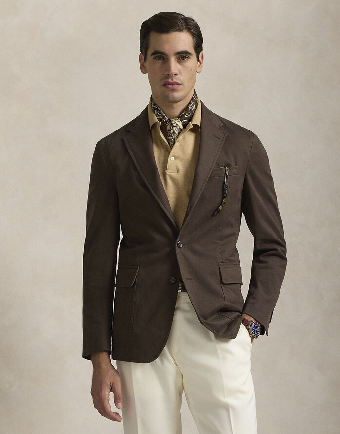 Polo Ralph Lauren GMT DYE CTN STR CHN-HRVD Peat brown